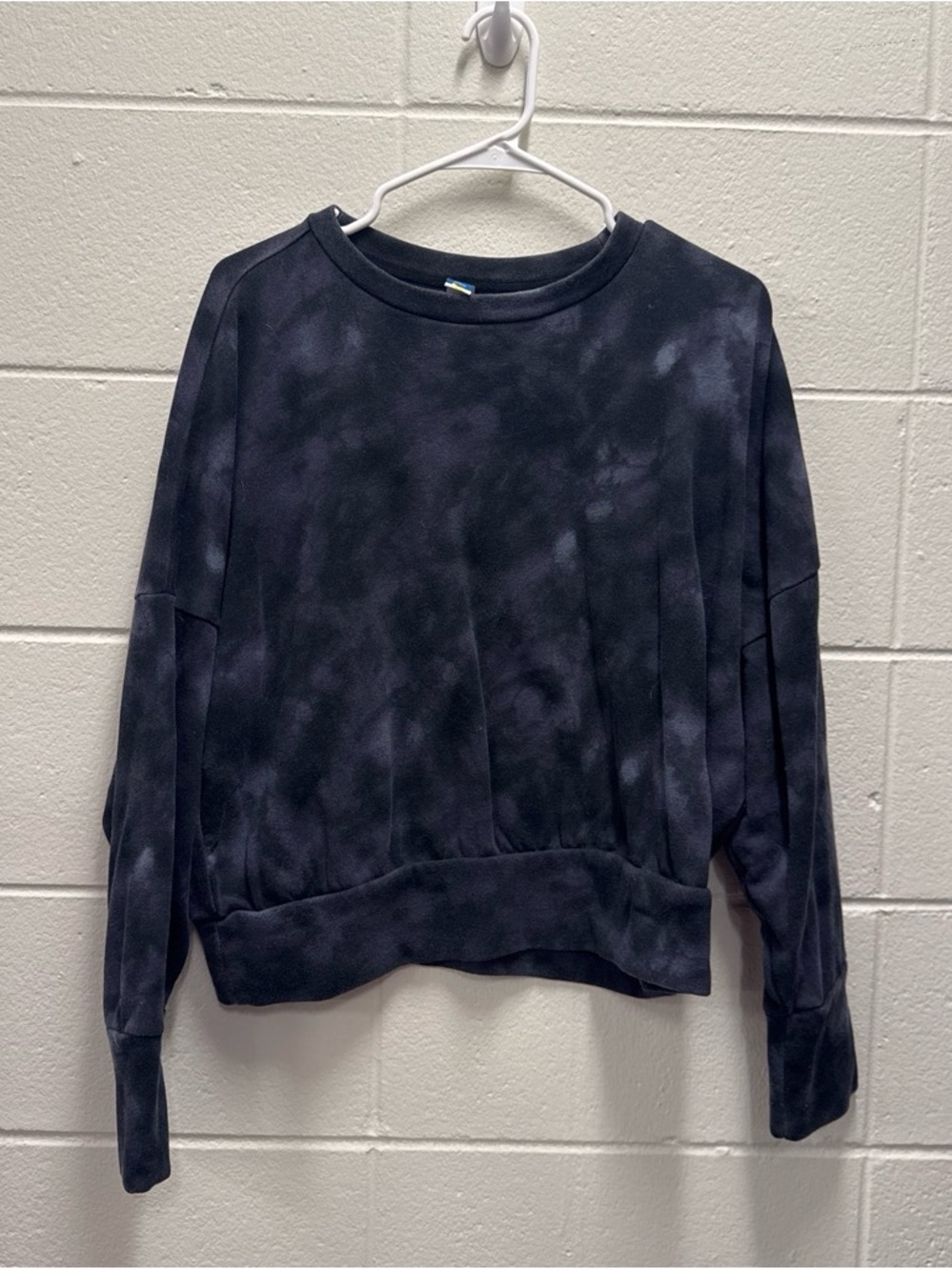Old Navy Black Tie-Dye Crew Sweatshirt